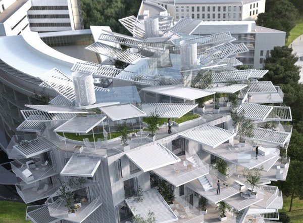 A beautiful tree-shaped building dedicated to French architecture images 6