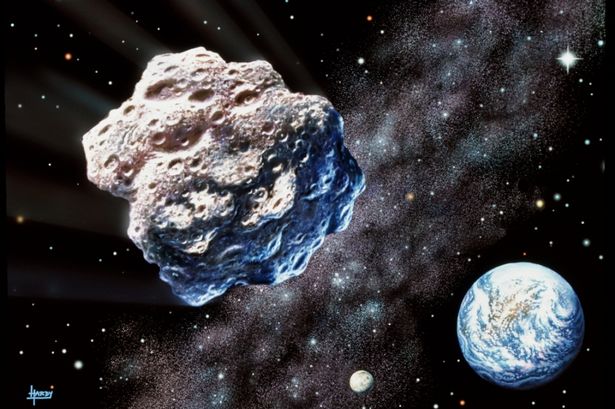 Picture 1 of A giant meteorite is rushing to Earth