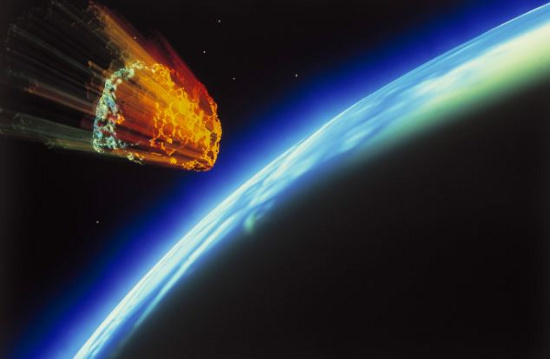 Picture 1 of A giant meteorite just flew over Earth