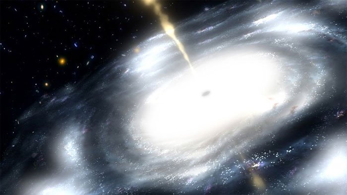 Picture 1 of A new discovery about the activity of a supermassive black hole in the early universe