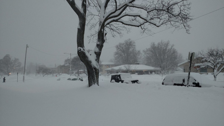 Picture 3 of A series of cars disappeared because of the record phenomenon in the US city