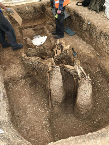 Picture 2 of A warrior's grave sits on a 2,000-year-old horse-drawn carriage
