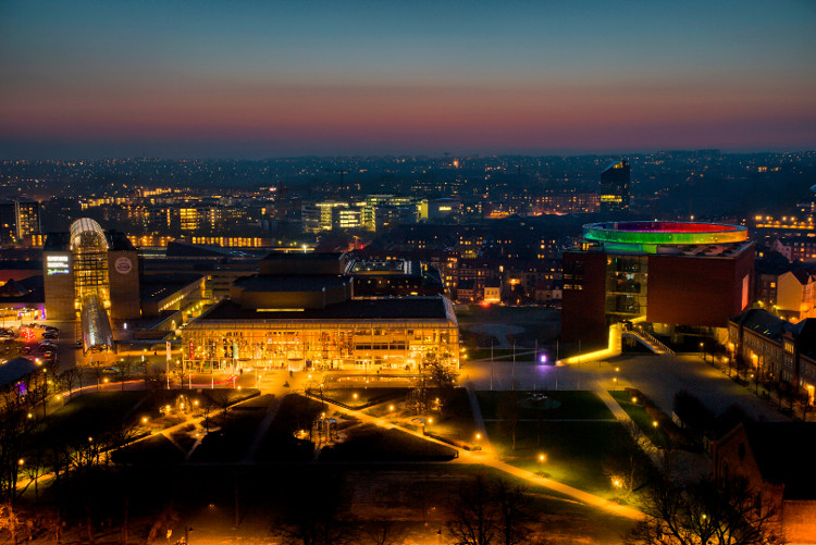 Picture 1 of Aarhus city: Use waste water to recycle clean water, provide electricity for people