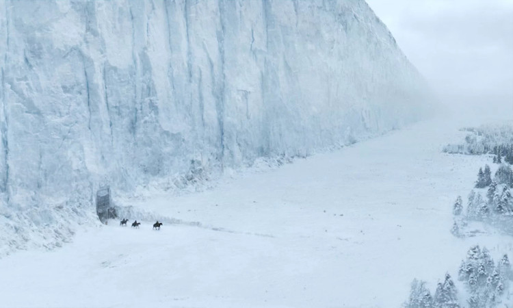 Picture 1 of Ability to exist a 200 meter high ice wall under physical view