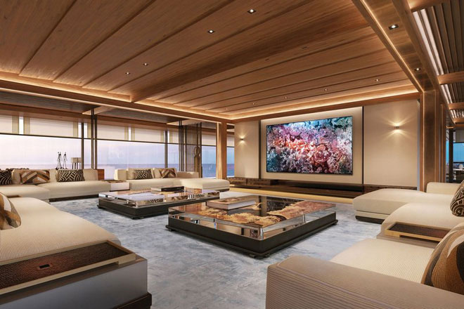 Picture 12 of Admire the luxury yacht with enough garden, swimming pool, gym room and VIP room