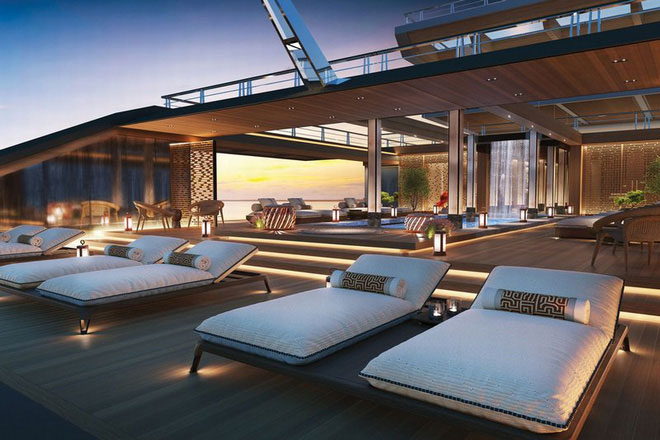 Picture 17 of Admire the luxury yacht with enough garden, swimming pool, gym room and VIP room
