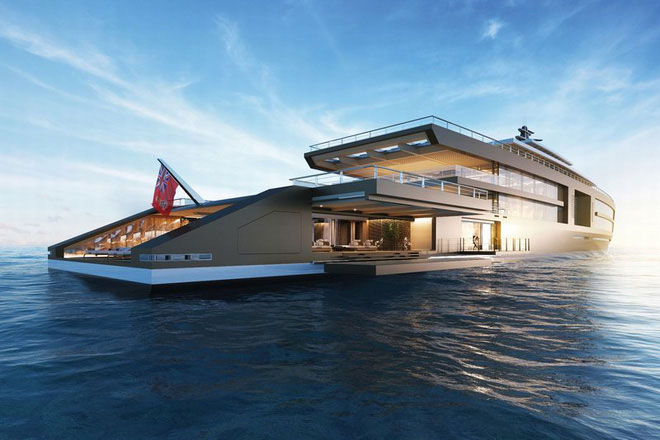 Picture 18 of Admire the luxury yacht with enough garden, swimming pool, gym room and VIP room