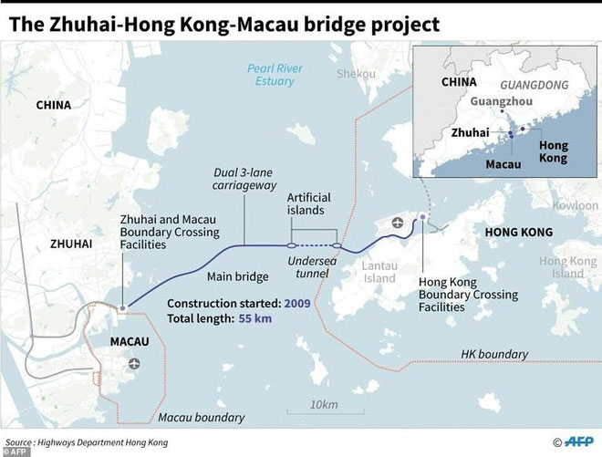 Picture 8 of Admire the world's longest sea crossing bridge: 55km, $ 18 billion in China