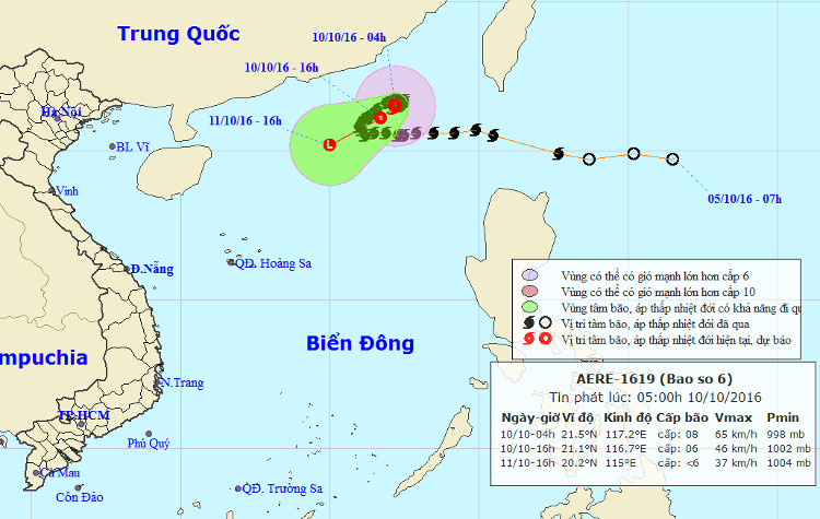 Picture 1 of Aere No. 6 storm weakens
