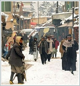 Picture 1 of Afghanistan is still sinking in the cold