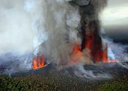 Picture 1 of Africa's strongest volcano erupted