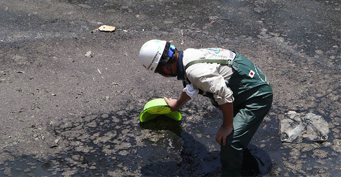 Picture 6 of After 20 days of experimental Japanese experts, how is the water in the To Lich River?