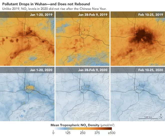 Picture 2 of After the outbreak of the Covid-19 virus outbreak, greenhouse gas emissions in China decreased significantly