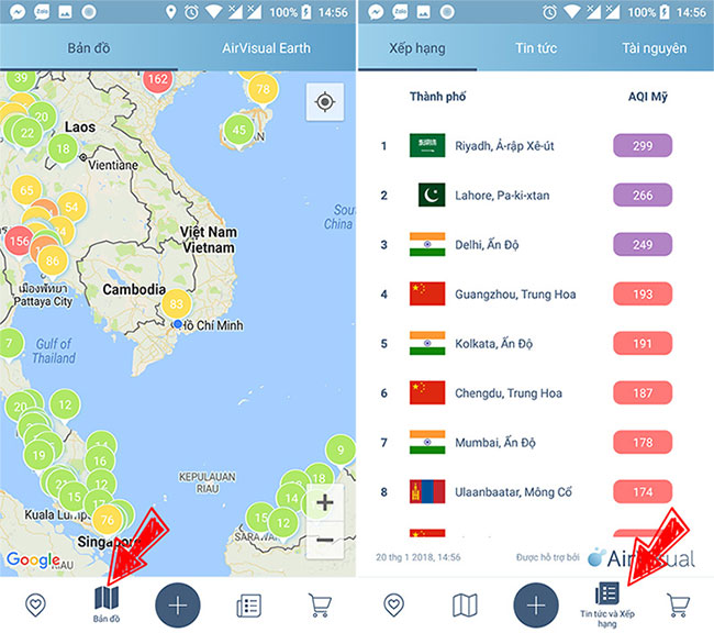 Picture 6 of AirVisual: An application that checks the air pollution level that anyone should install