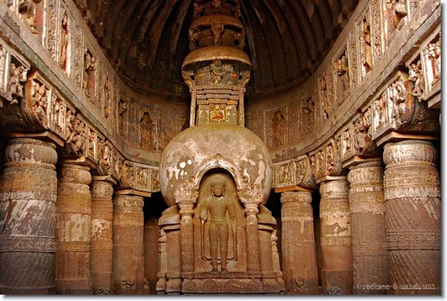 Picture 13 of Ajanta cave temple - India
