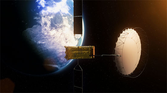 Picture 1 of Alphasat has entered the position
