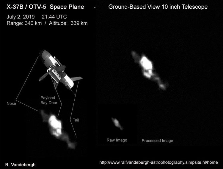 Picture 1 of America's top-secret aircraft was photographed when operating in the universe
