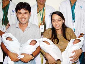 Picture 1 of An Indian woman gives birth to eggs