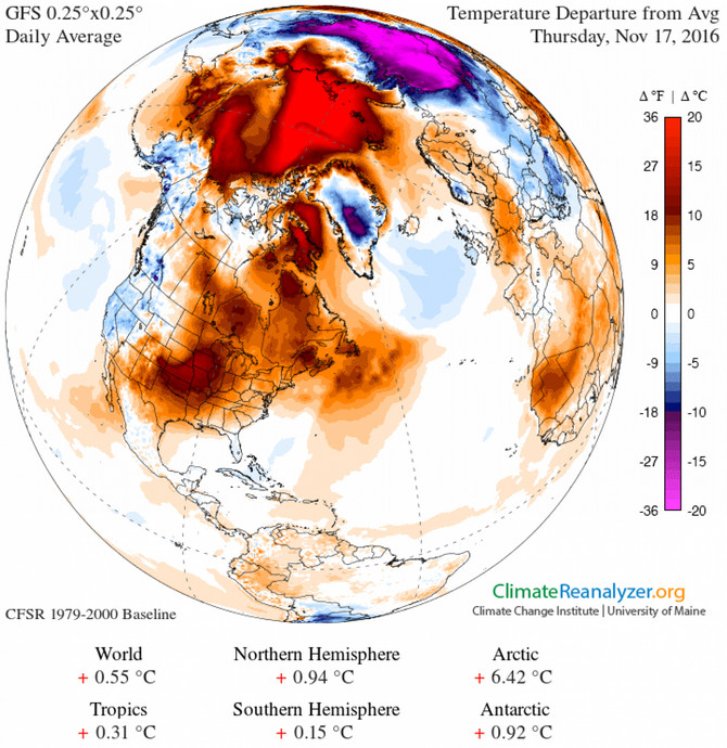 Picture 2 of Arctic temperatures are 20 degrees Celsius higher than average