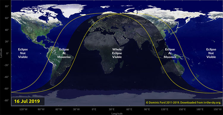 Picture 3 of Astronomical Events: Waiting for a partial eclipse on July 17