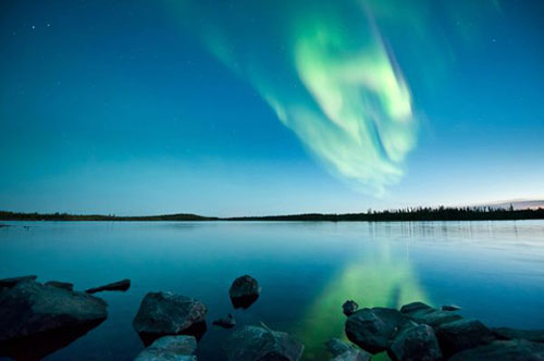 Picture 1 of Aurora exploded because of the magnetic storm
