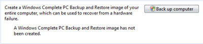 Picture 16 of Backup data in Windows Vista