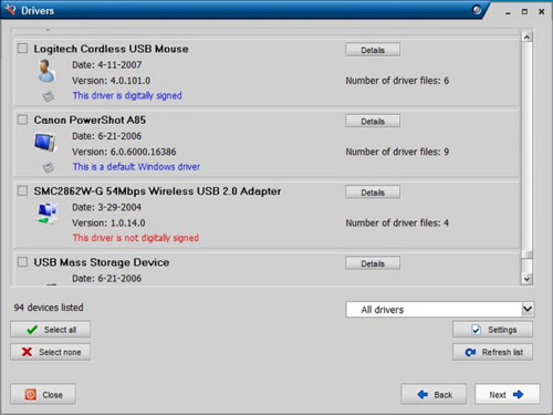 Picture 2 of Backup Driver is simple with DriverMax