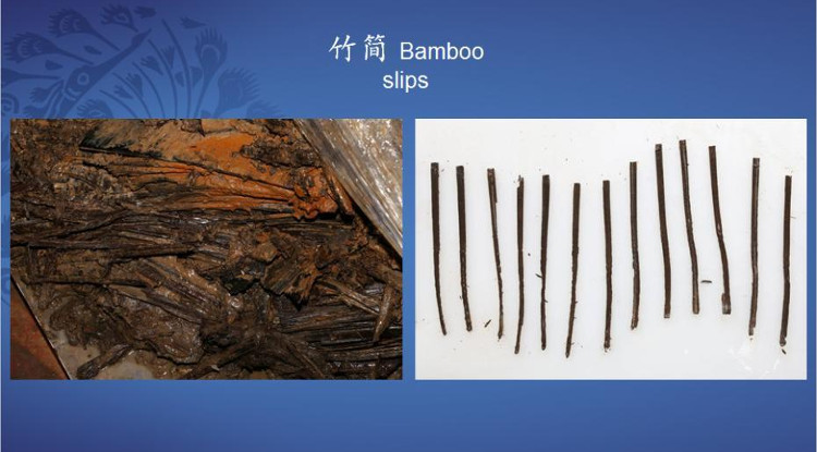 Picture 1 of Bamboo card in the king's tomb suspected that Khong Tu lost 1,800 years
