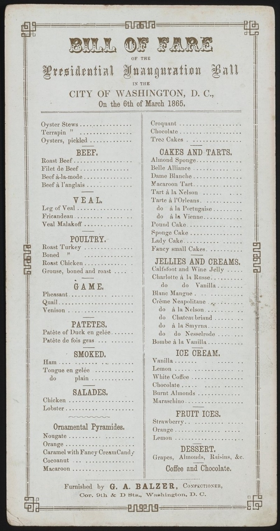 Picture 2 of Banquet of inauguration through American presidents