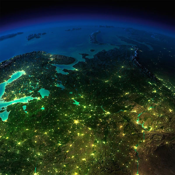 Picture 10 of Beam photos of the earth when night comes ravishing