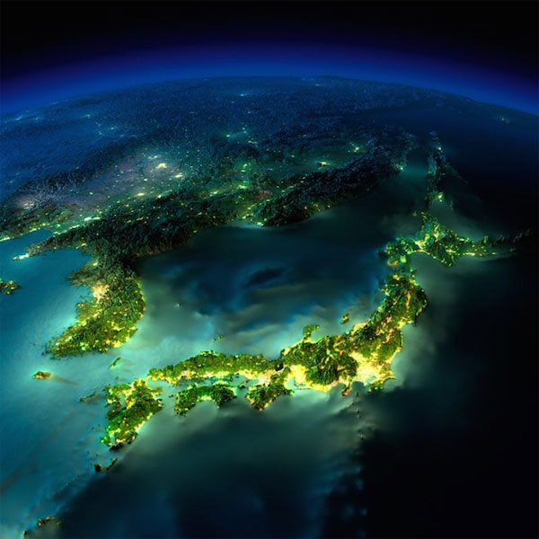 Picture 3 of Beam photos of the earth when night comes ravishing