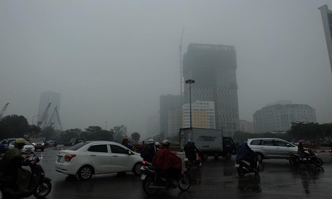 Picture 7 of Beams: Near noon, Hanoi fades in a dense fog