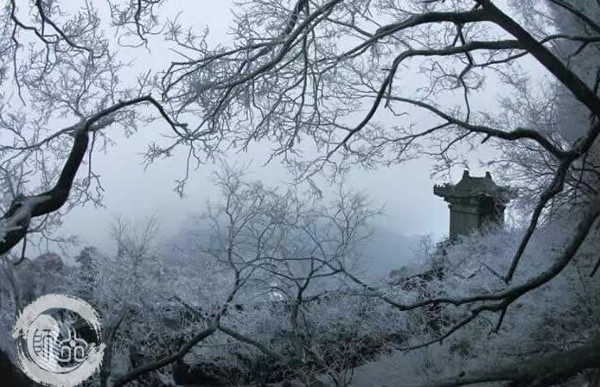 Picture 8 of Beams of snow falling early, white covering Vo Dang mountain