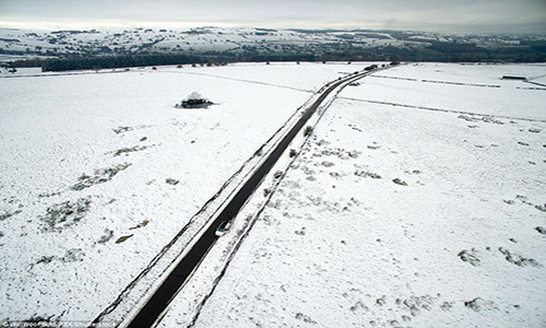 Picture 8 of Beams of white snow cover throughout Europe