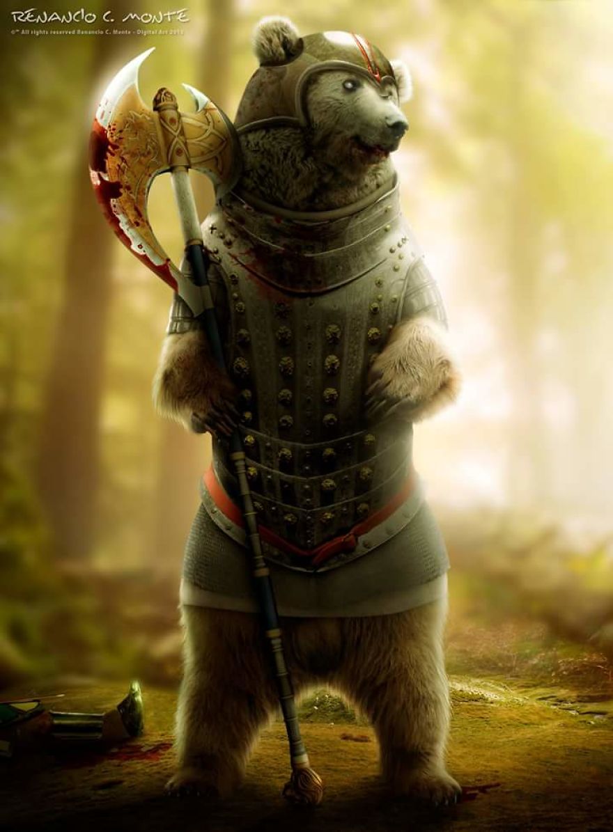 Picture 16 of Beautiful photoshop photos about animals