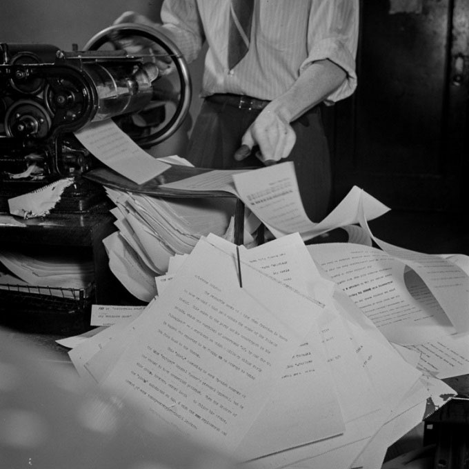 Picture 5 of Before the Internet, How did The New York Times do manual newspapers?