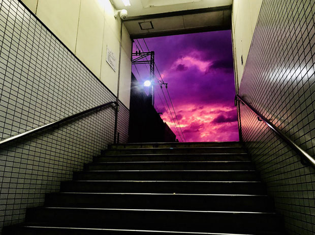 Picture 5 of Before the Typhoon Hagibis landed, the sky of Japan suddenly turned strangely purple