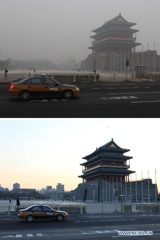 Picture 8 of Beijing is blind in toxic gas