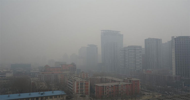 Picture 3 of Beijing's smog mist returned because people used perfume and hair spray gel?