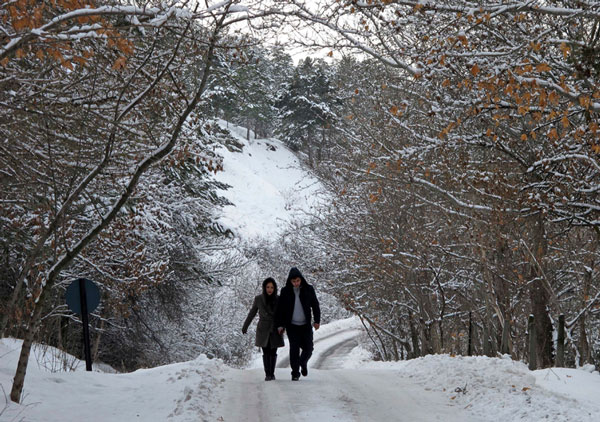 Picture 1 of Bold cold raging in Europe, many people die