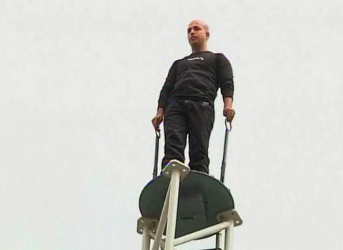 Picture 1 of Breaking the record for standing tallest in the world