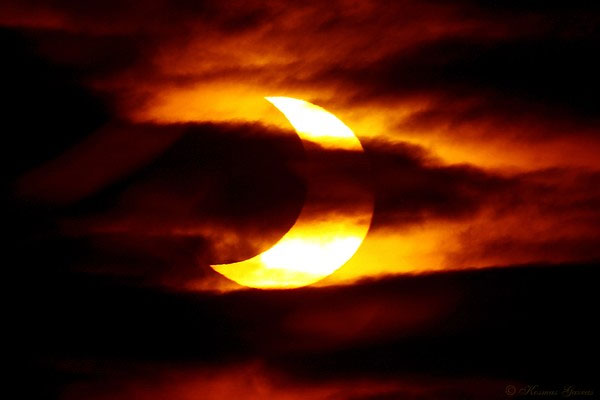 Picture 1 of Catch a partial solar eclipse on October 24