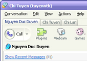 Picture 1 of Chat tab in Yahoo Messenger