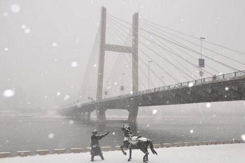Picture 10 of China fights snowstorms