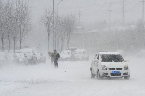 Picture 2 of China fights snowstorms