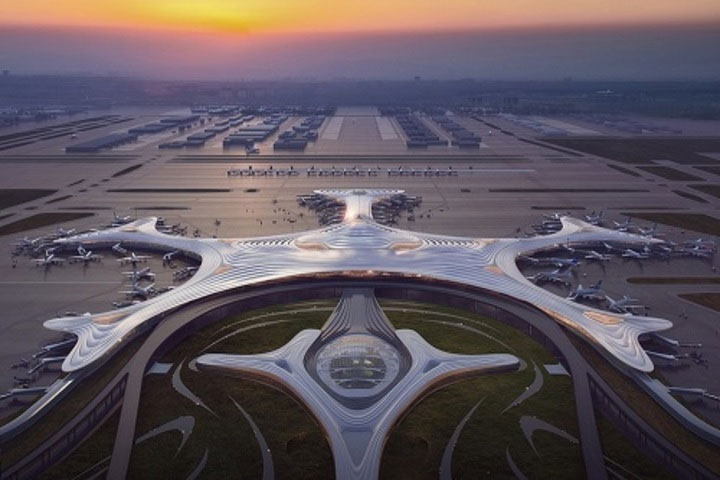 Picture 1 of China is about to build a giant snow-shaped airport terminal