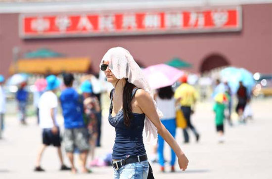 Picture 1 of China must go through the record hot and sunny August
