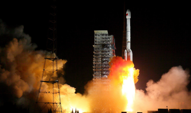 Picture 1 of China takes two satellites to lead North Road 3 into space