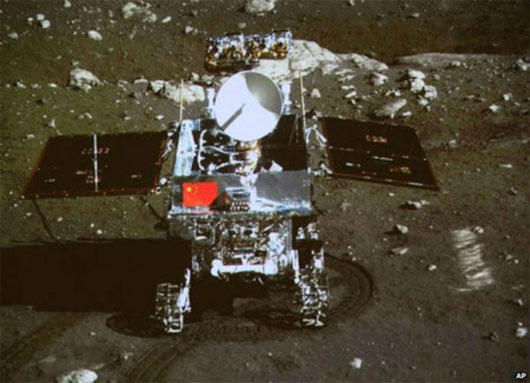 Picture 1 of China's moon self-propelled car crashed