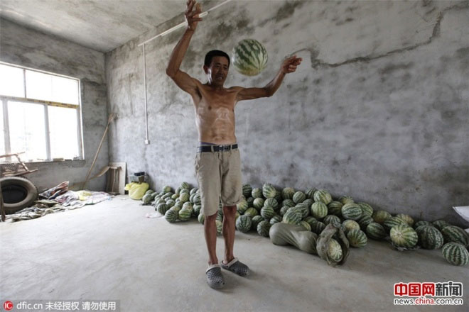 Picture 3 of Chinese watermelon bounces like rubber balls when thrown
